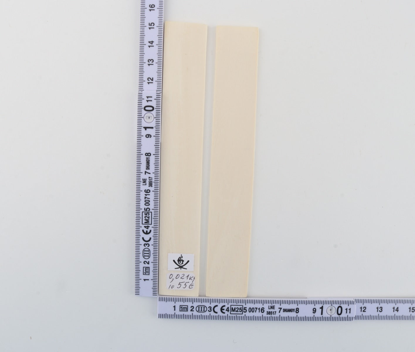 White mammoth ivory scales