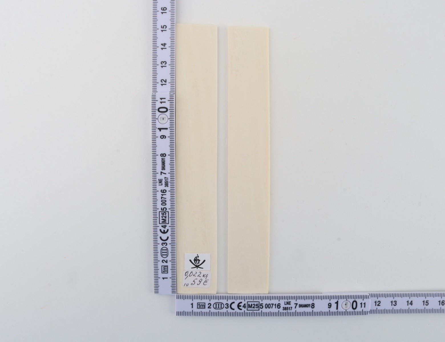 White mammoth ivory scales