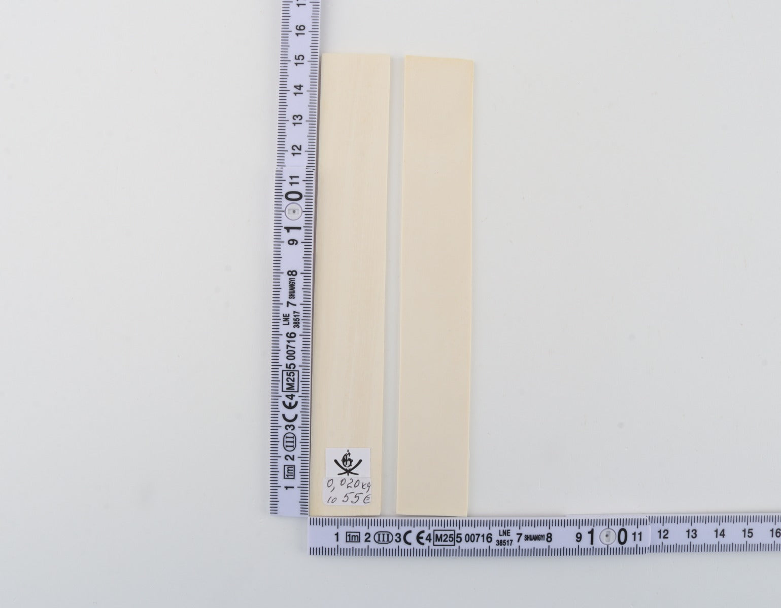 Natural mammoth ivory scales