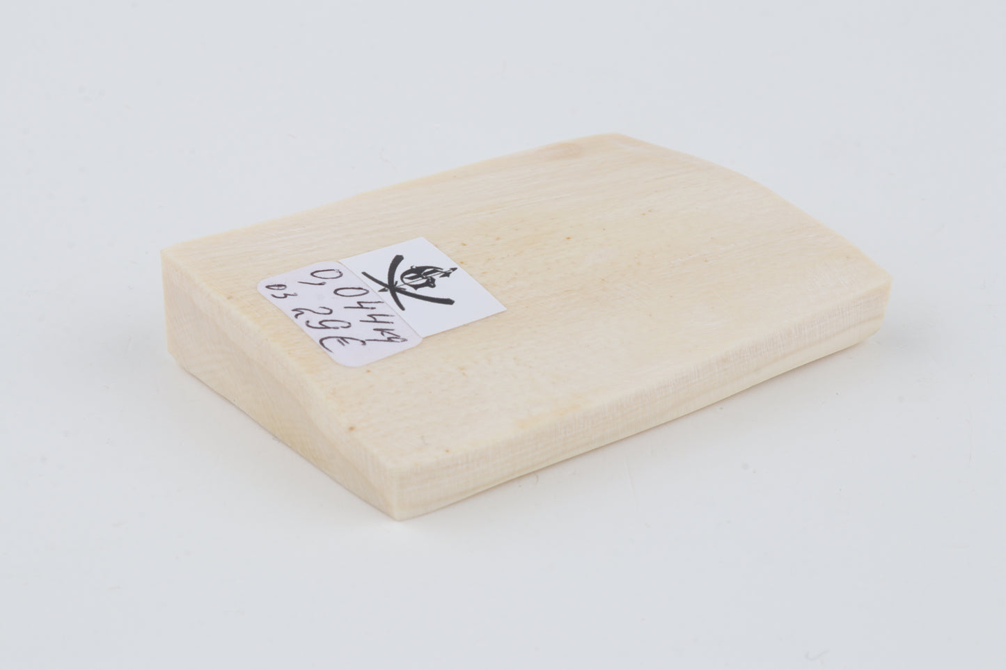 White mammoth ivory segment
