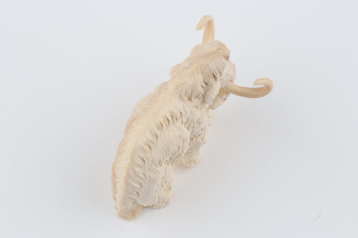 Carved woolly mammoth figurine