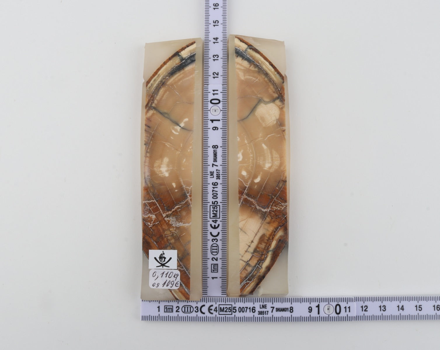 Stabilized mammoth ivory scales