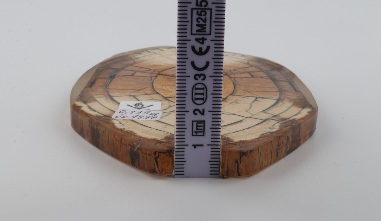 Stabilized mammoth ivory scales