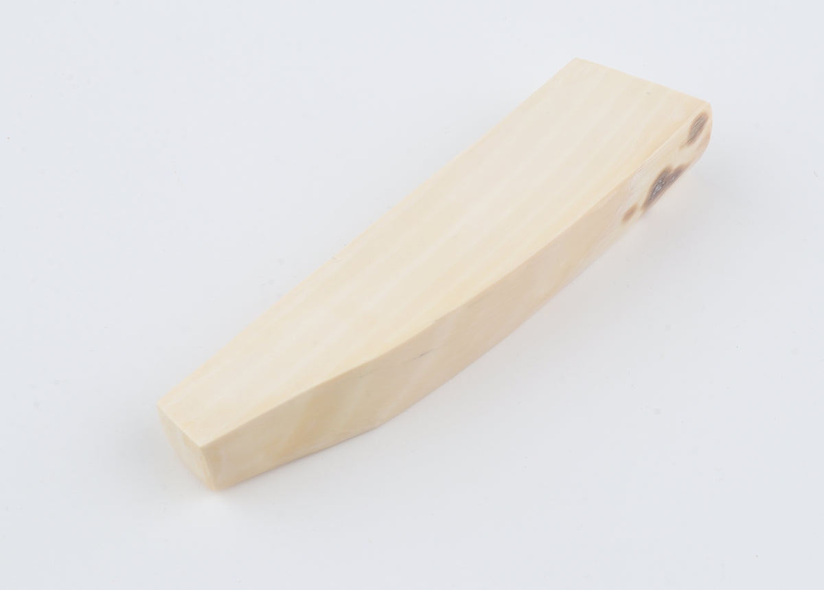 White mammoth ivory segment