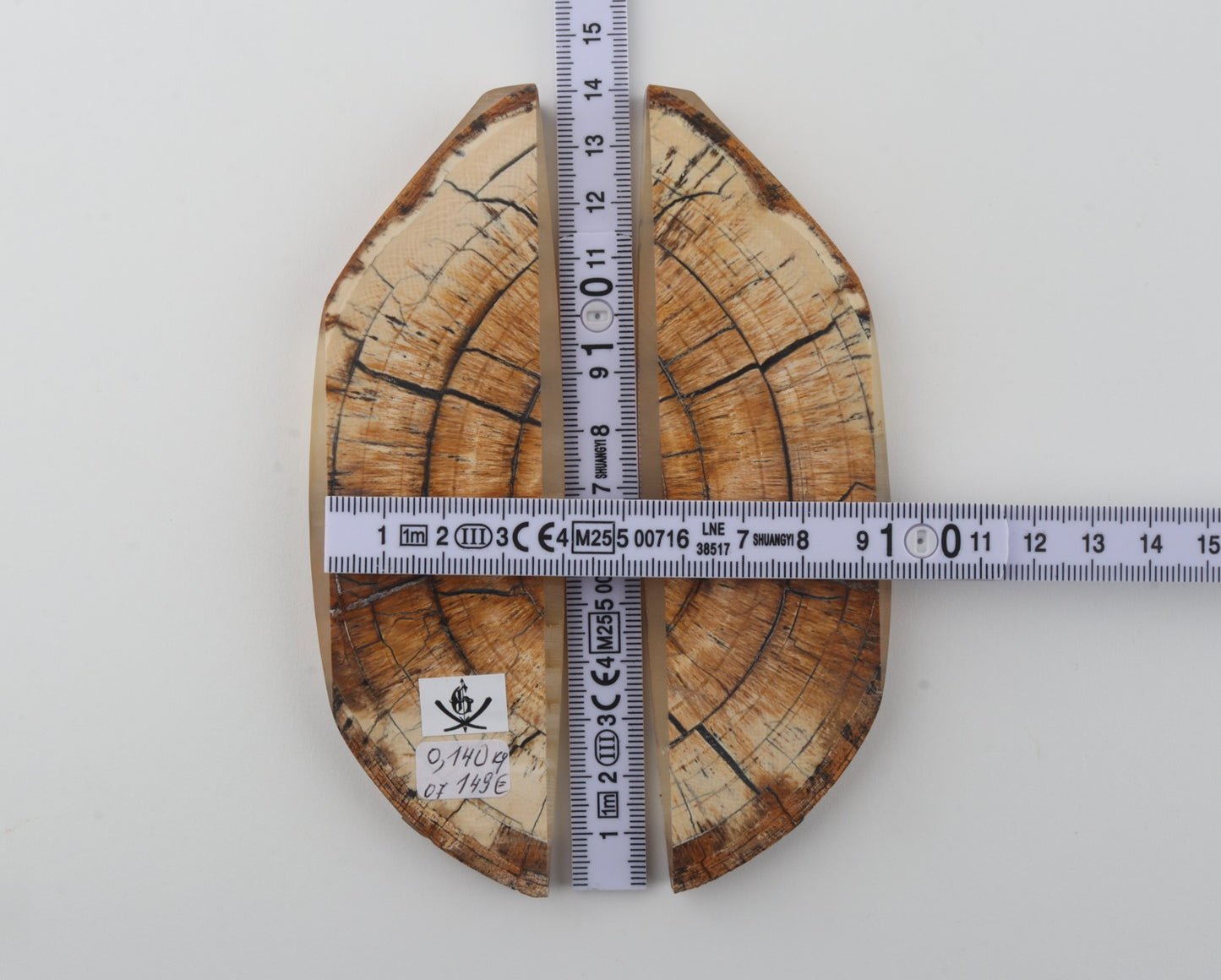 Stabilized mammoth ivory scales