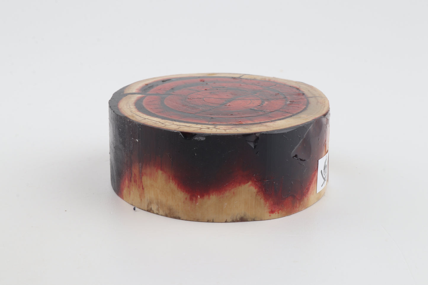 Stabilised mammoth ivory block