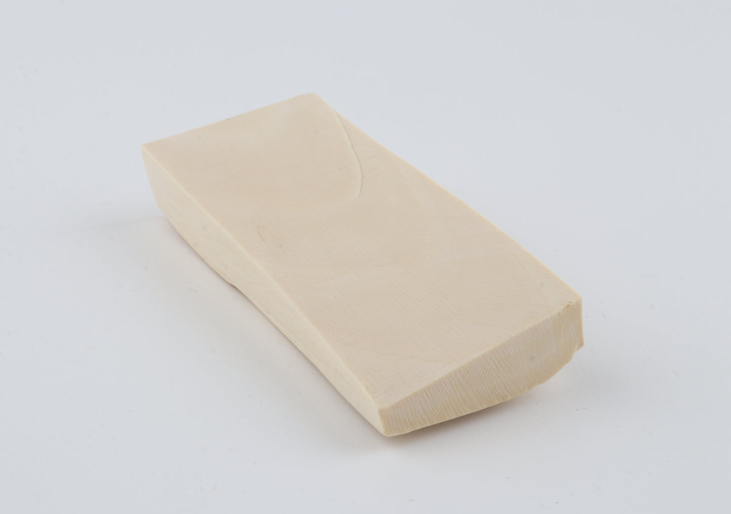 White mammoth ivory segment