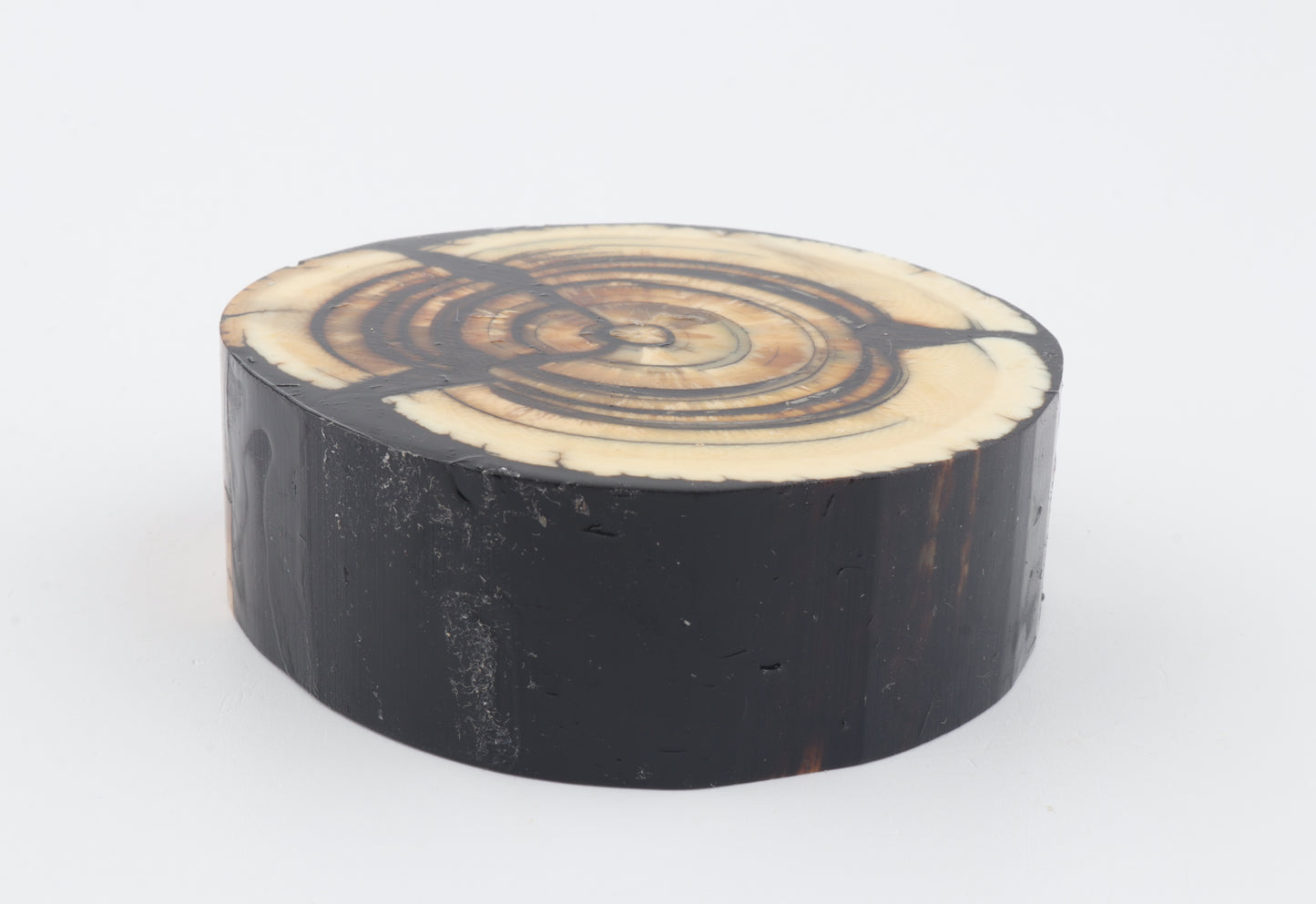 Stabilised mammoth ivory block