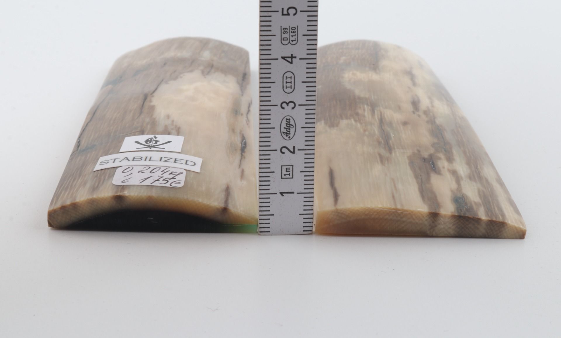 Stabilized mammoth bark scales