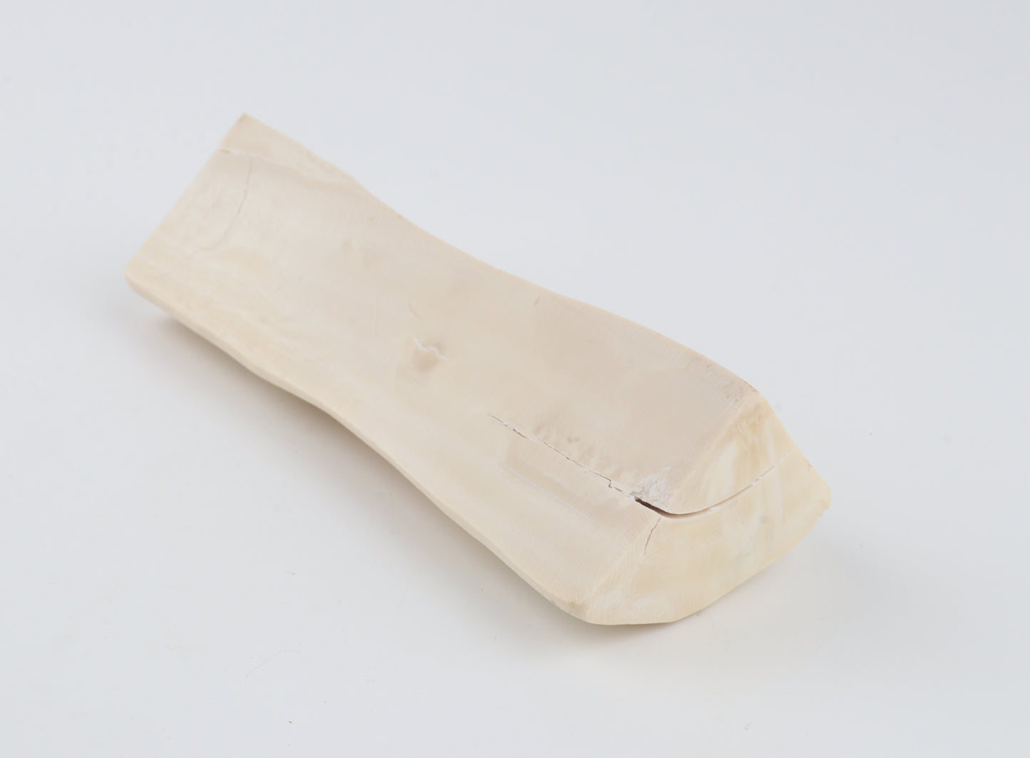 Natural white mammoth ivory piece