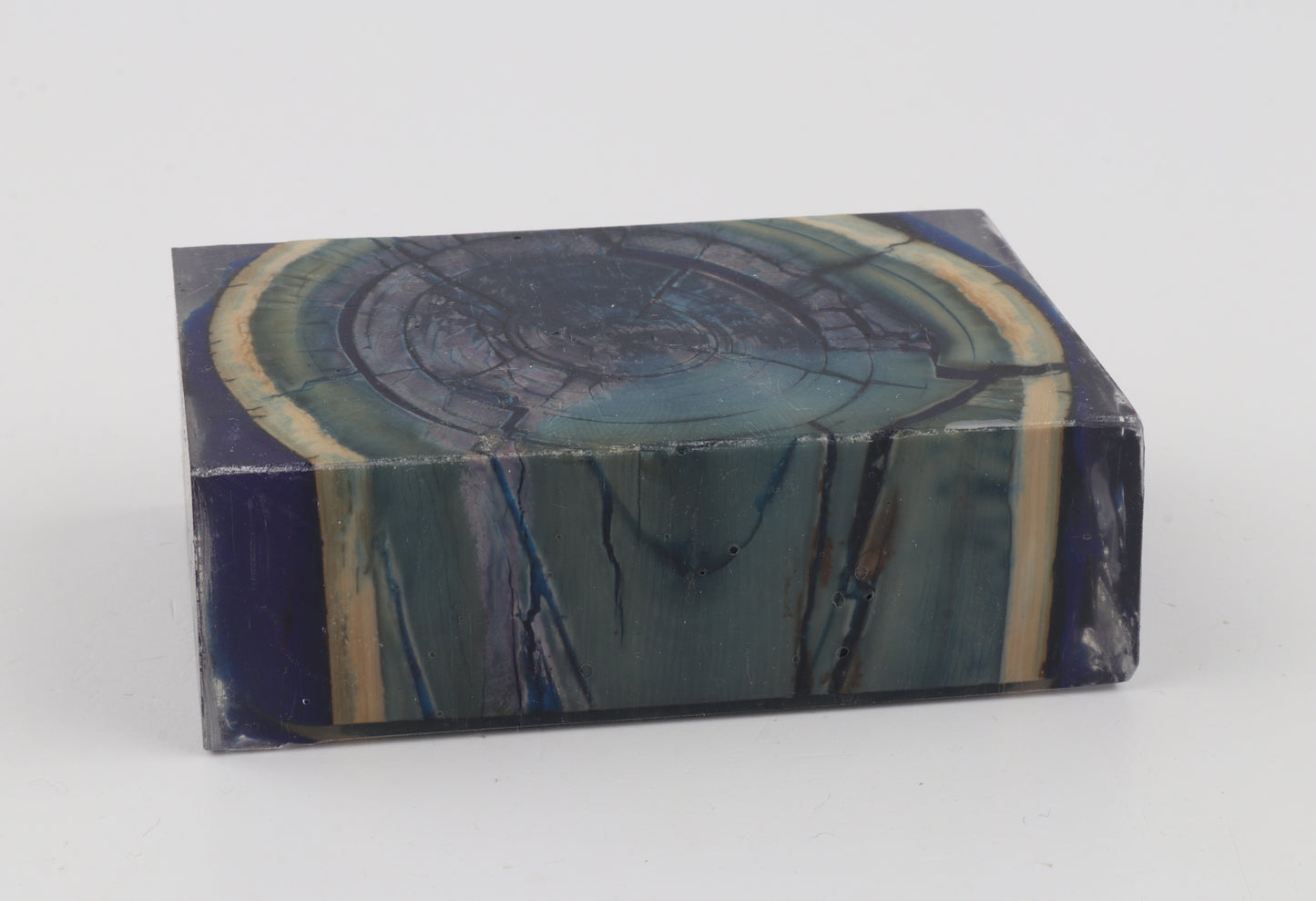 Stabilised mammoth ivory block