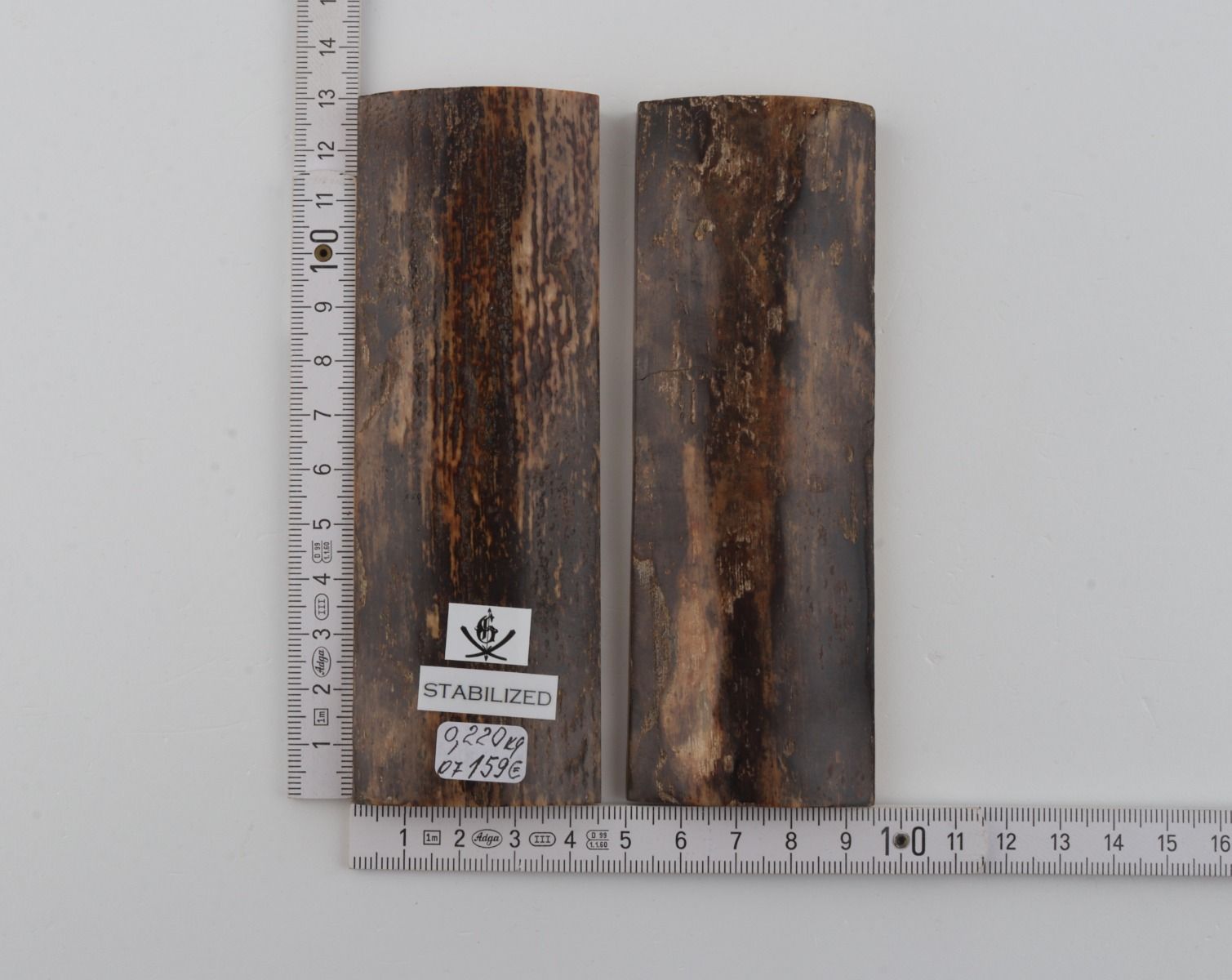 Stabilized mammoth bark scales