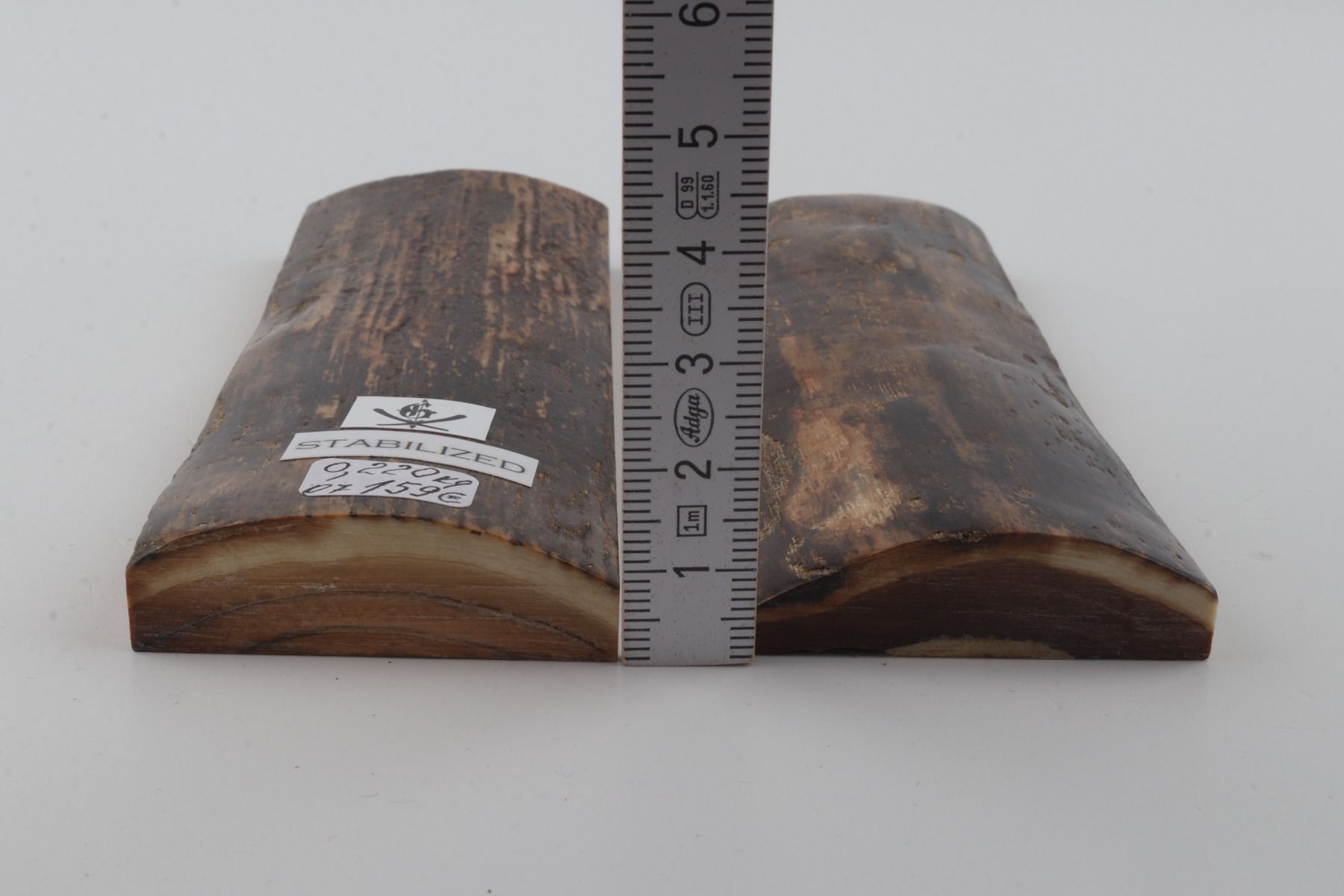 Stabilized mammoth bark scales