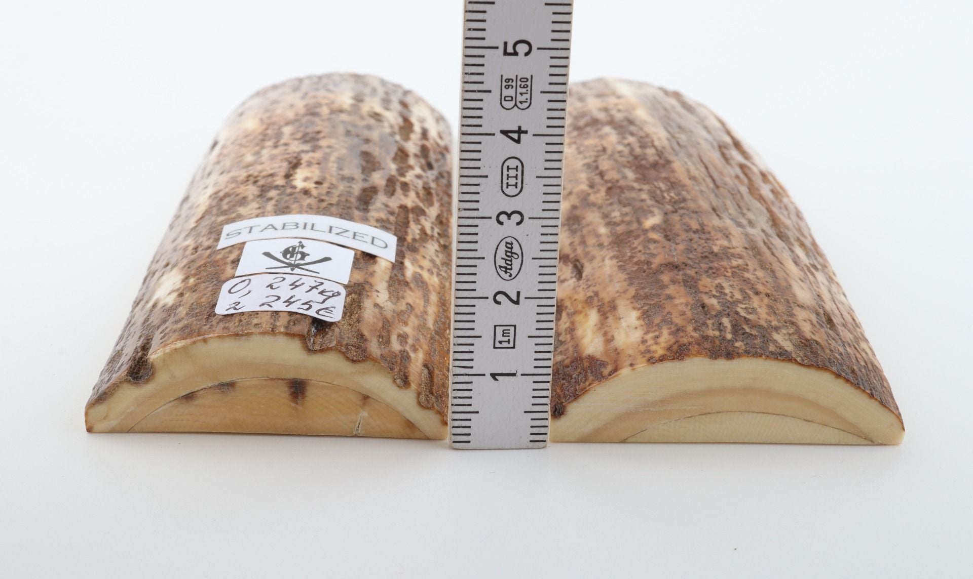 Stabilized mammoth bark scales