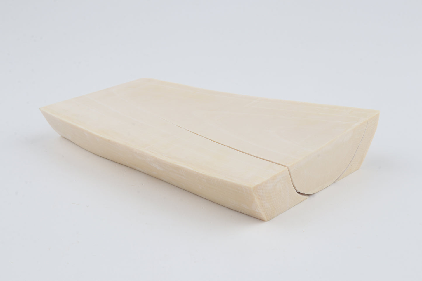 White mammoth ivory segment