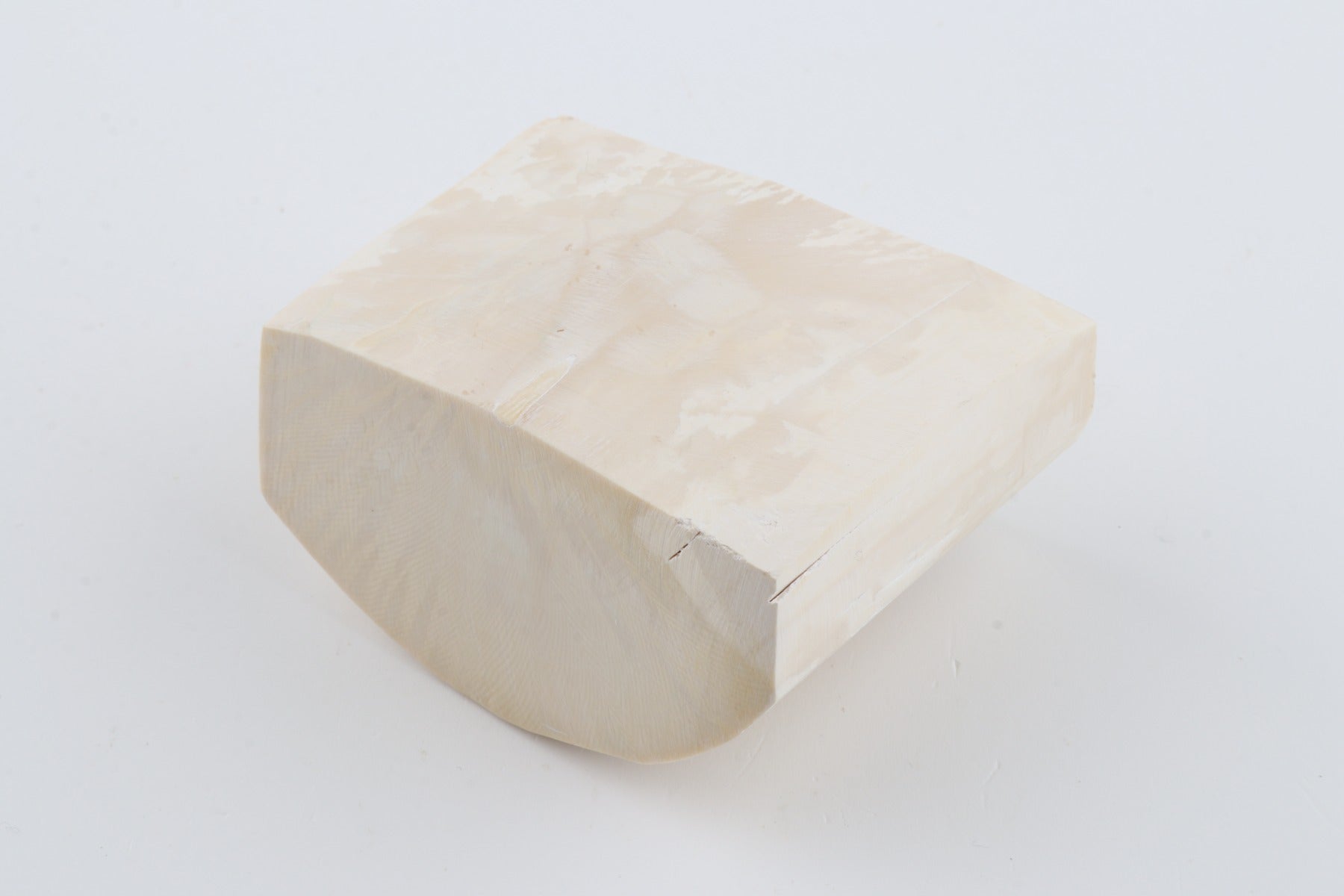 White mammoth ivory segment