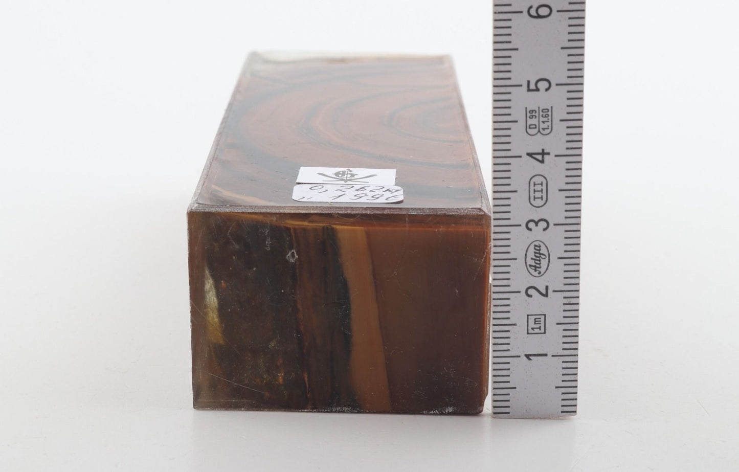 Stabilised mammoth ivory block