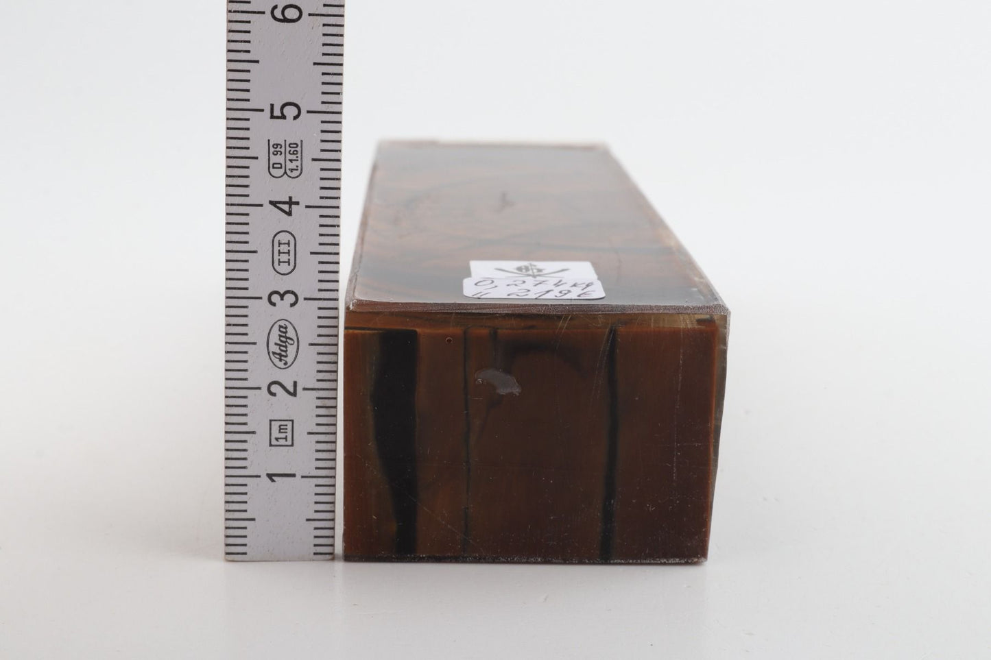 Stabilised mammoth ivory block
