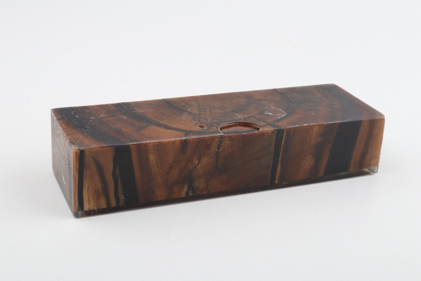 Stabilised mammoth ivory block