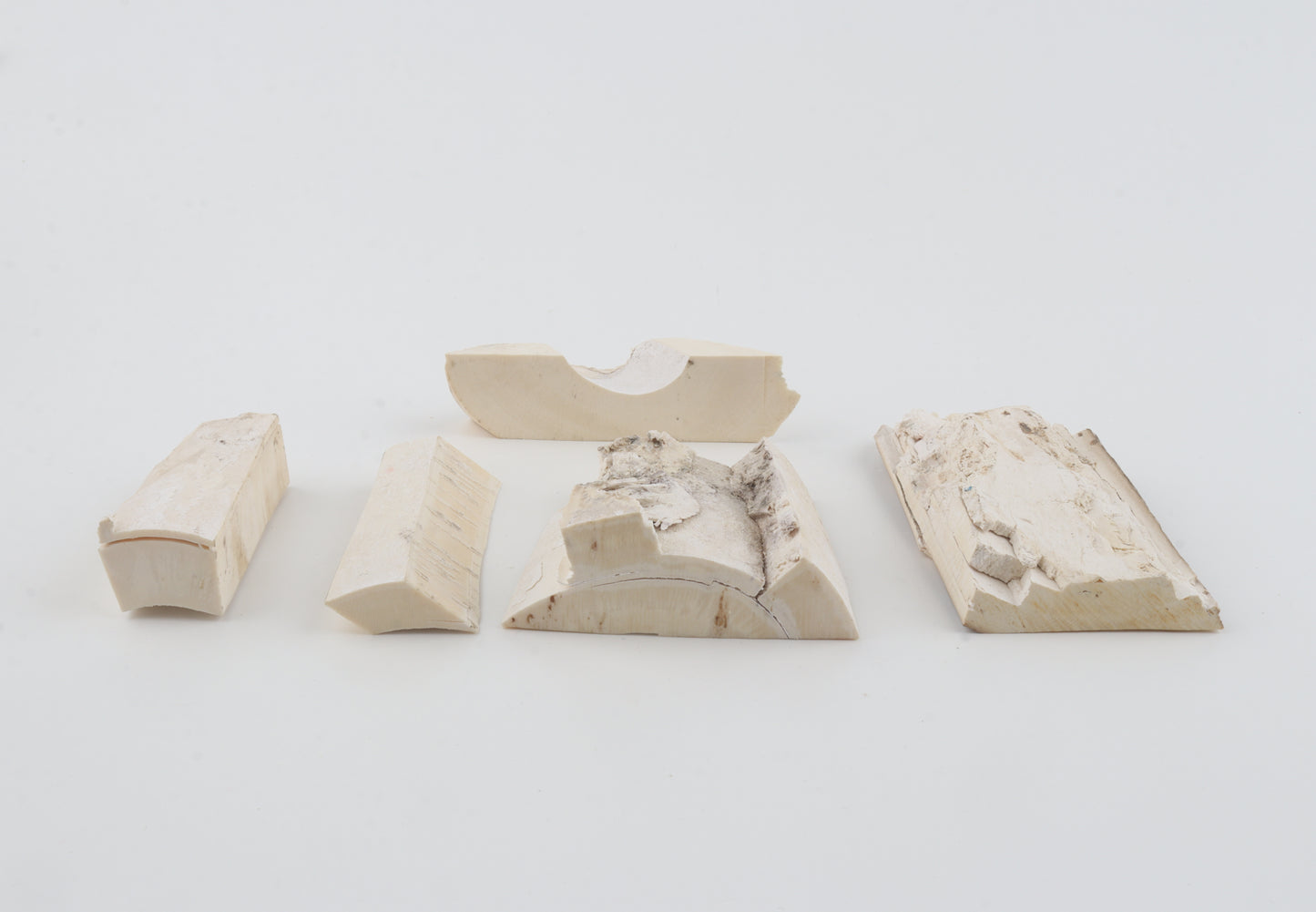 Raw mammoth ivory pieces
