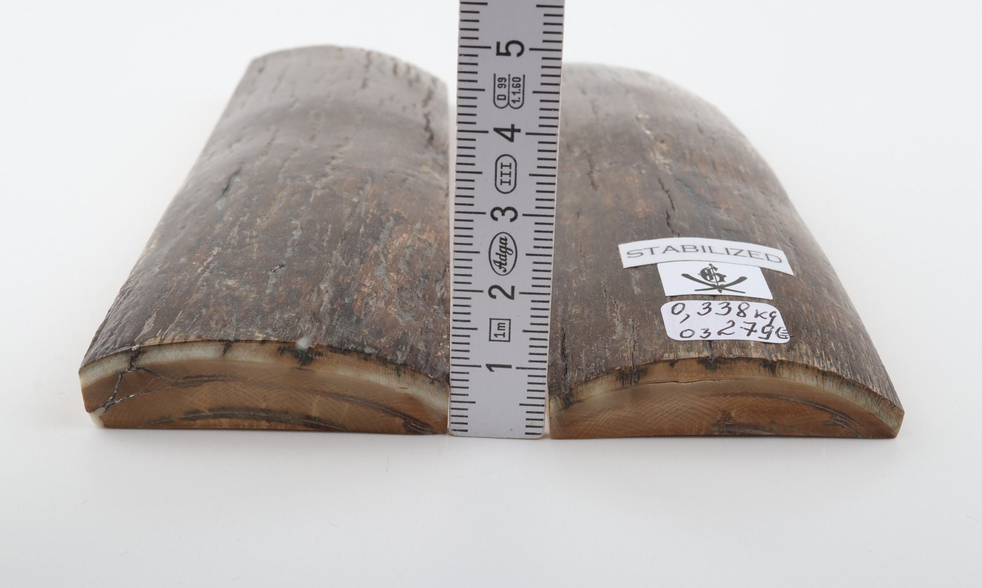 Stabilized mammoth bark scales