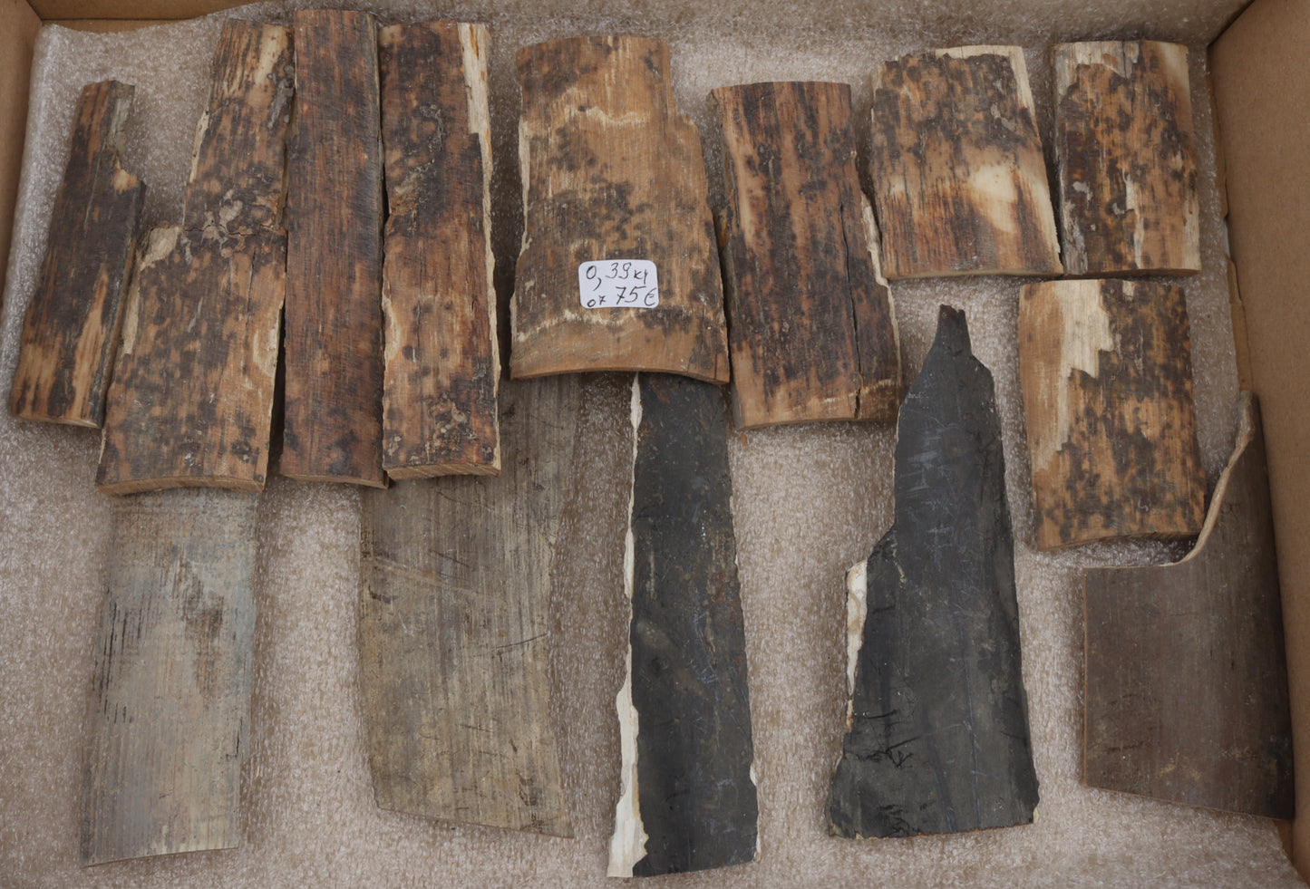 Untreated mammoth bark pieces