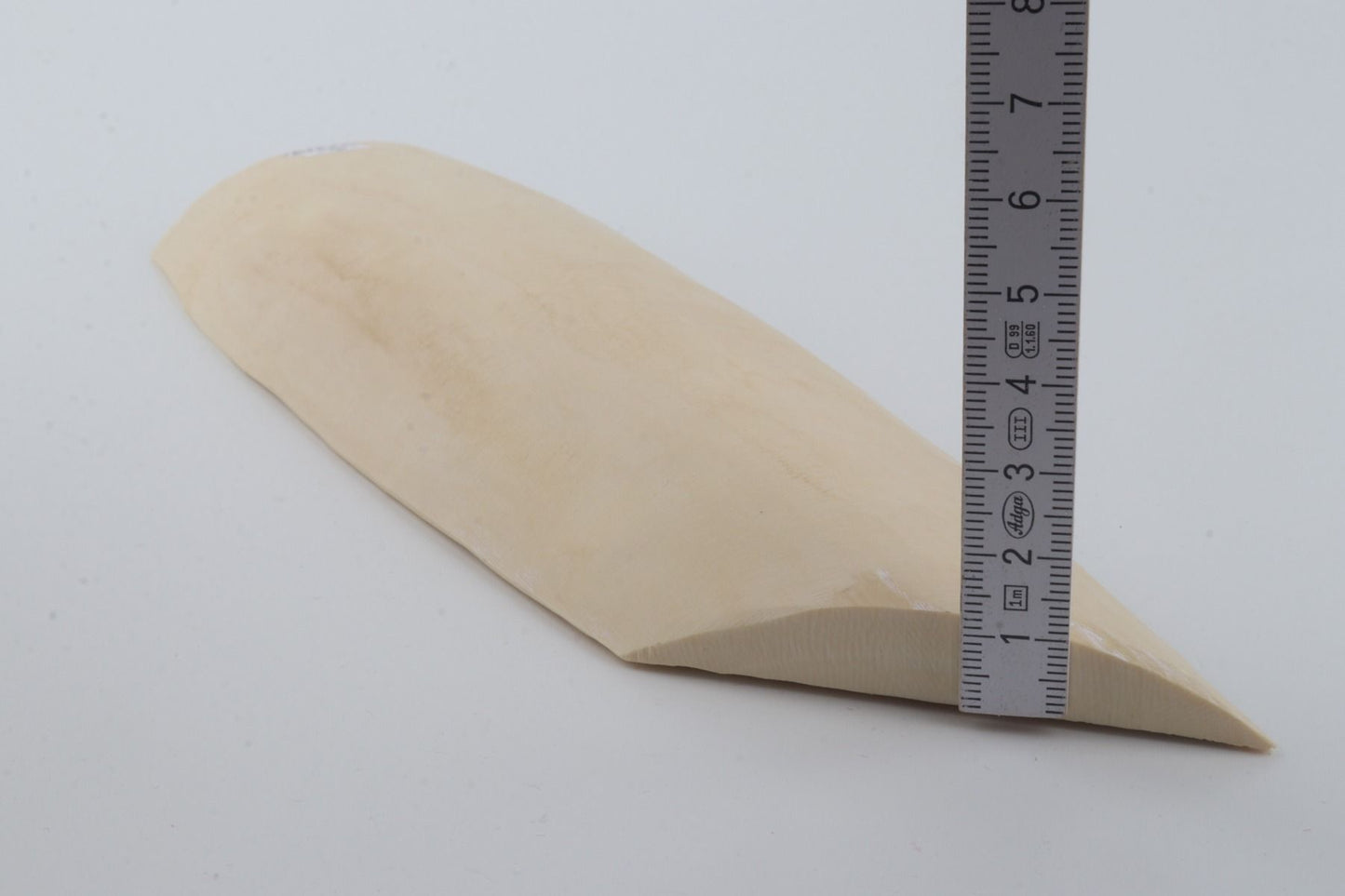 White mammoth ivory piece