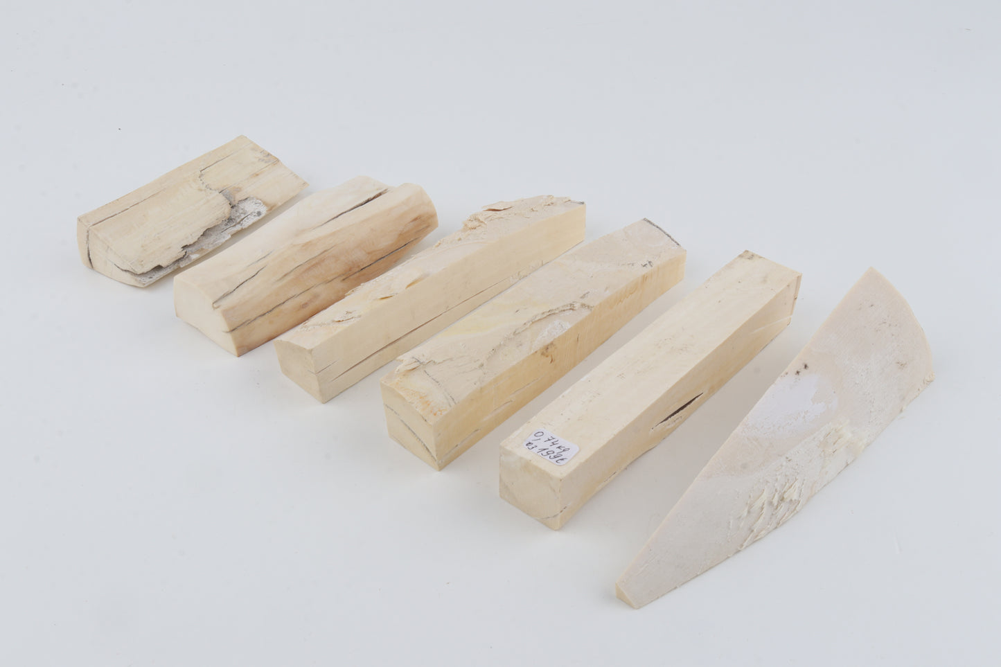 Untreated mammoth ivory pieces