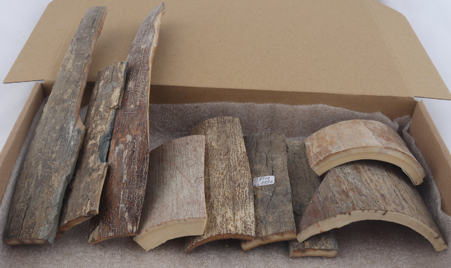 Untreated mammoth bark pieces