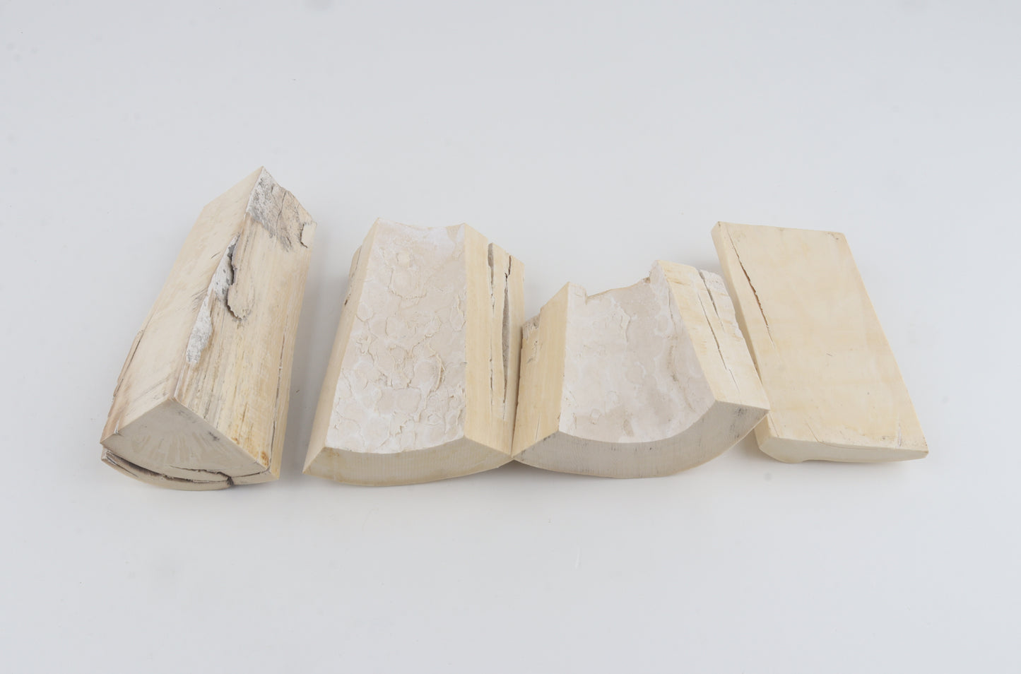 White mammoth ivory pieces