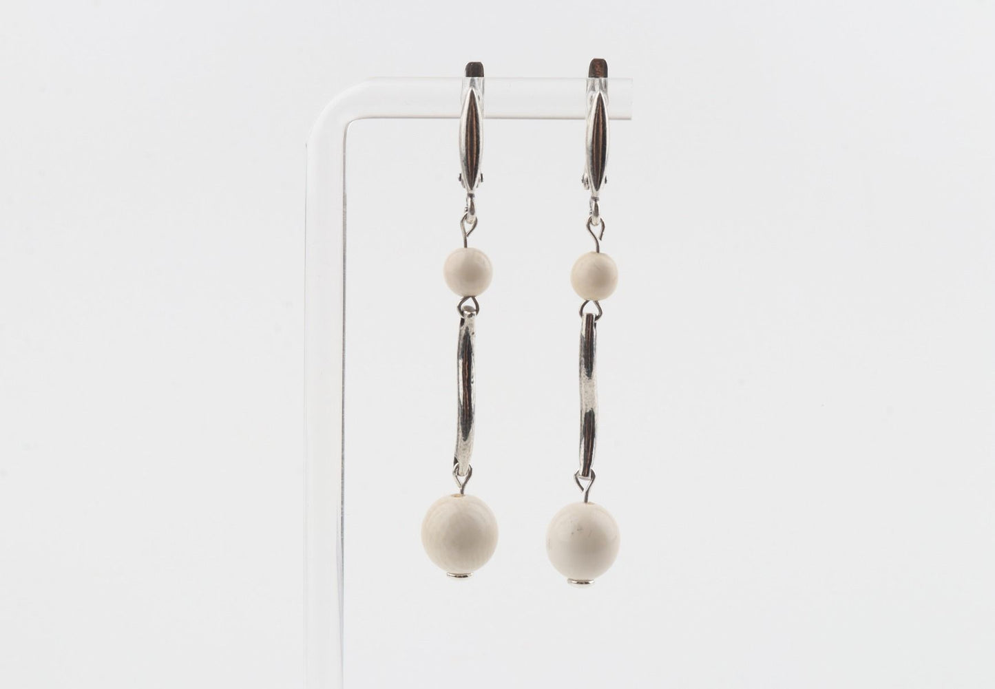 Wave Mammoth Ivory Earrings