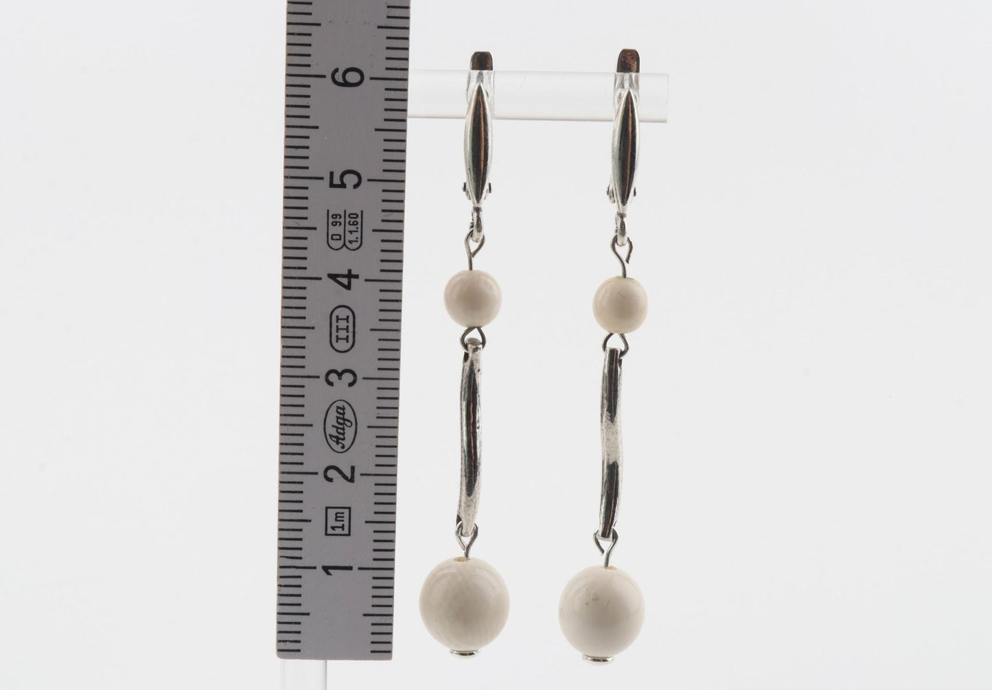 Wave Mammoth Ivory Earrings