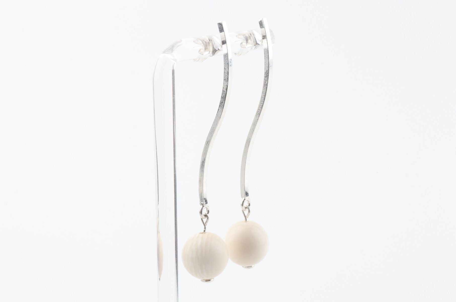The Wave Mammoth Ivory Earrings