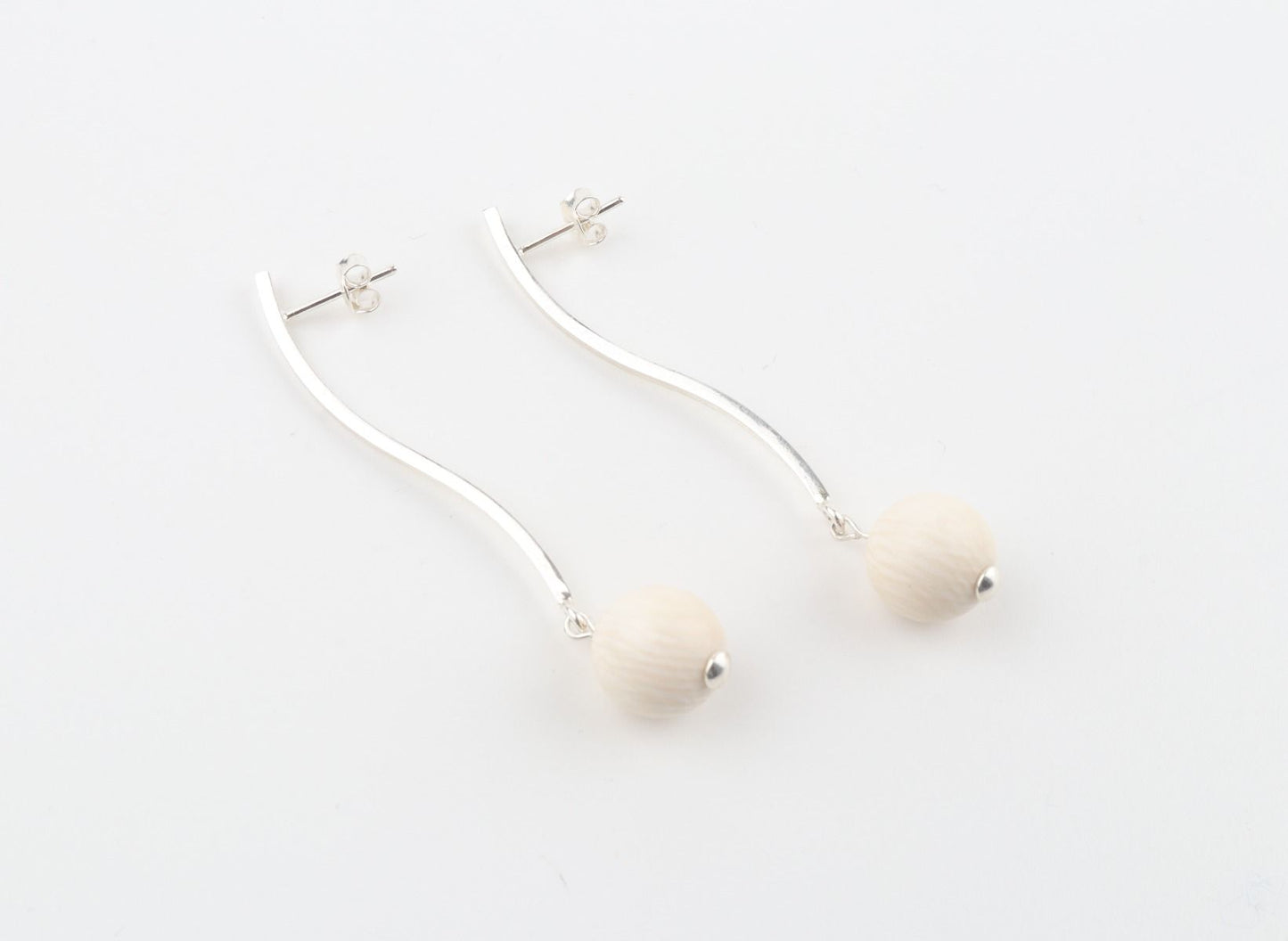 The Wave Mammoth Ivory Earrings