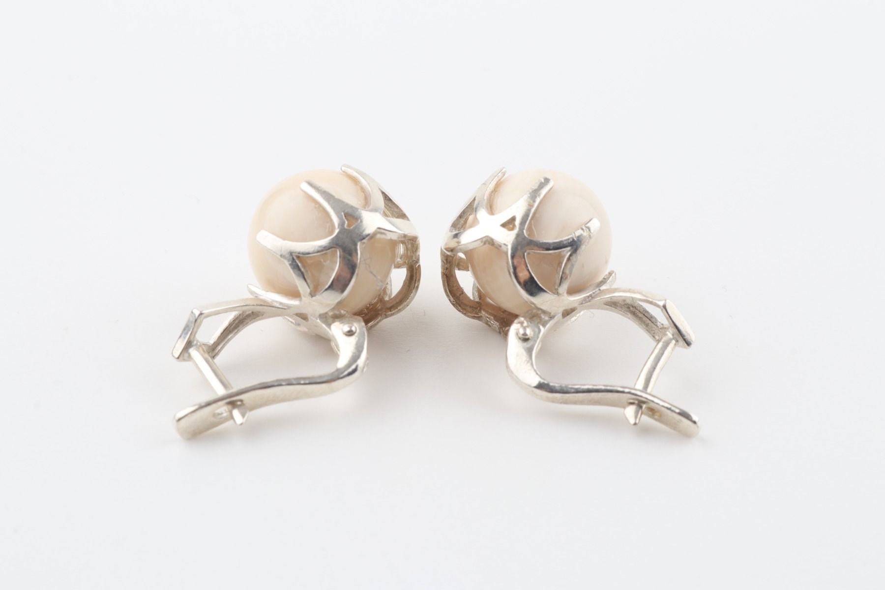 Mammoth Ivory & Silver Earrings