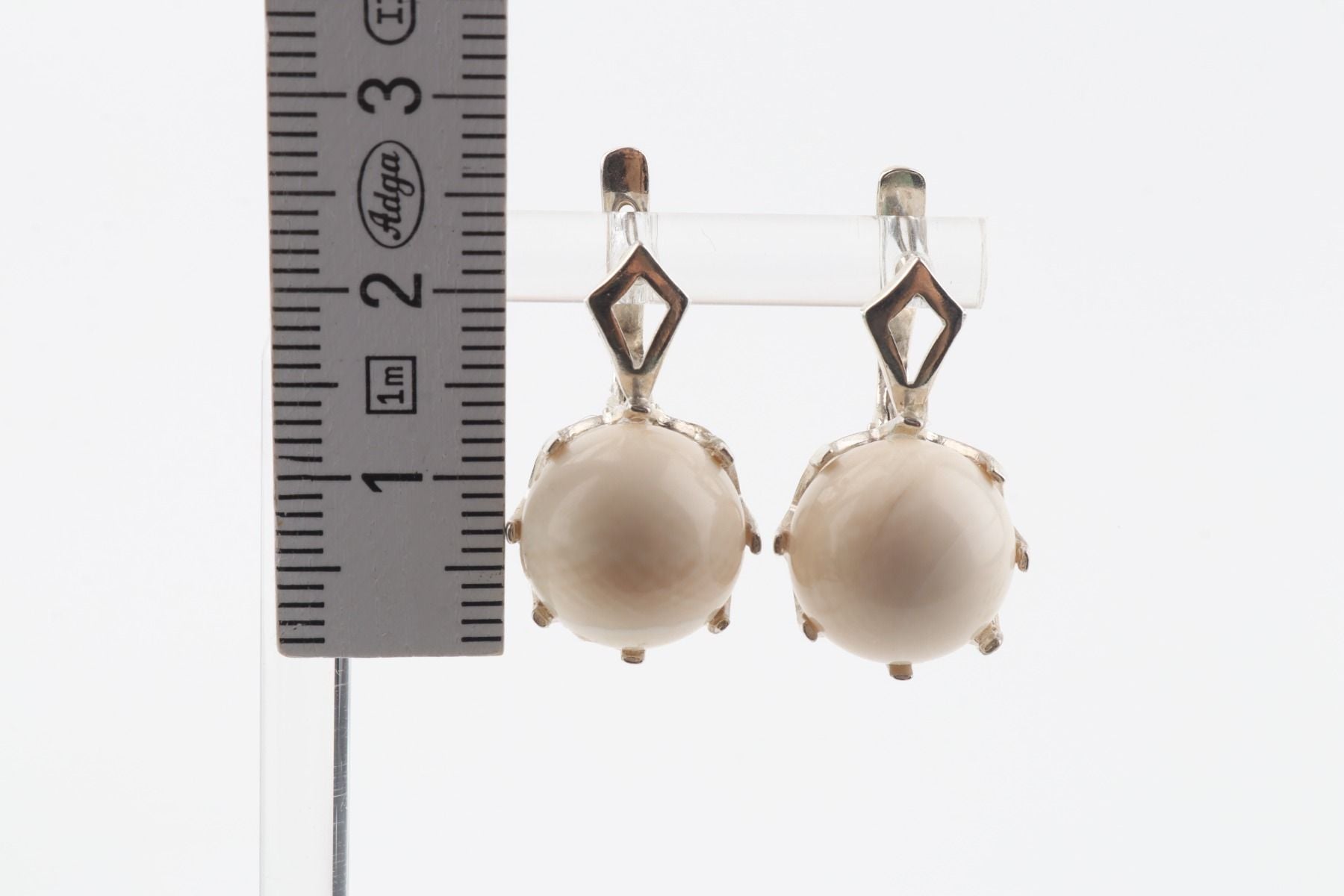 Mammoth Ivory & Silver Earrings