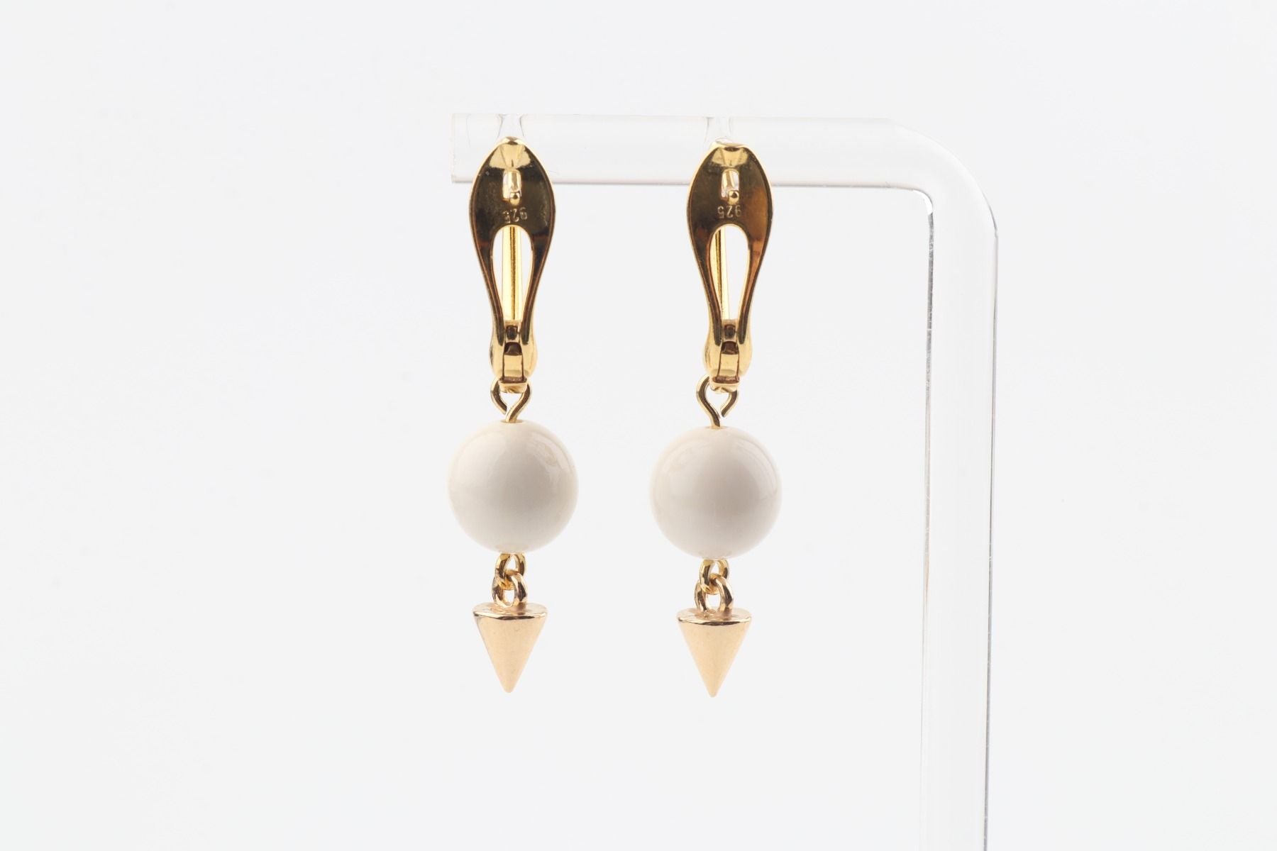 Pyramid Mammoth Ivory Earrings