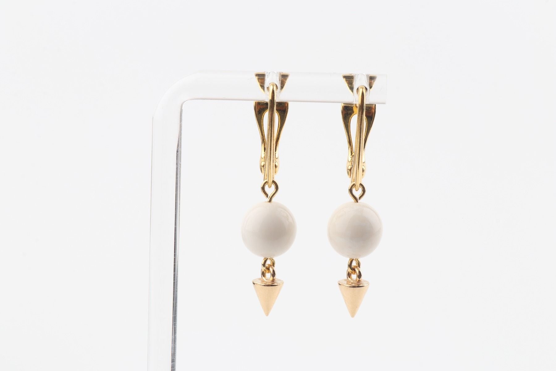 Pyramid Mammoth Ivory Earrings