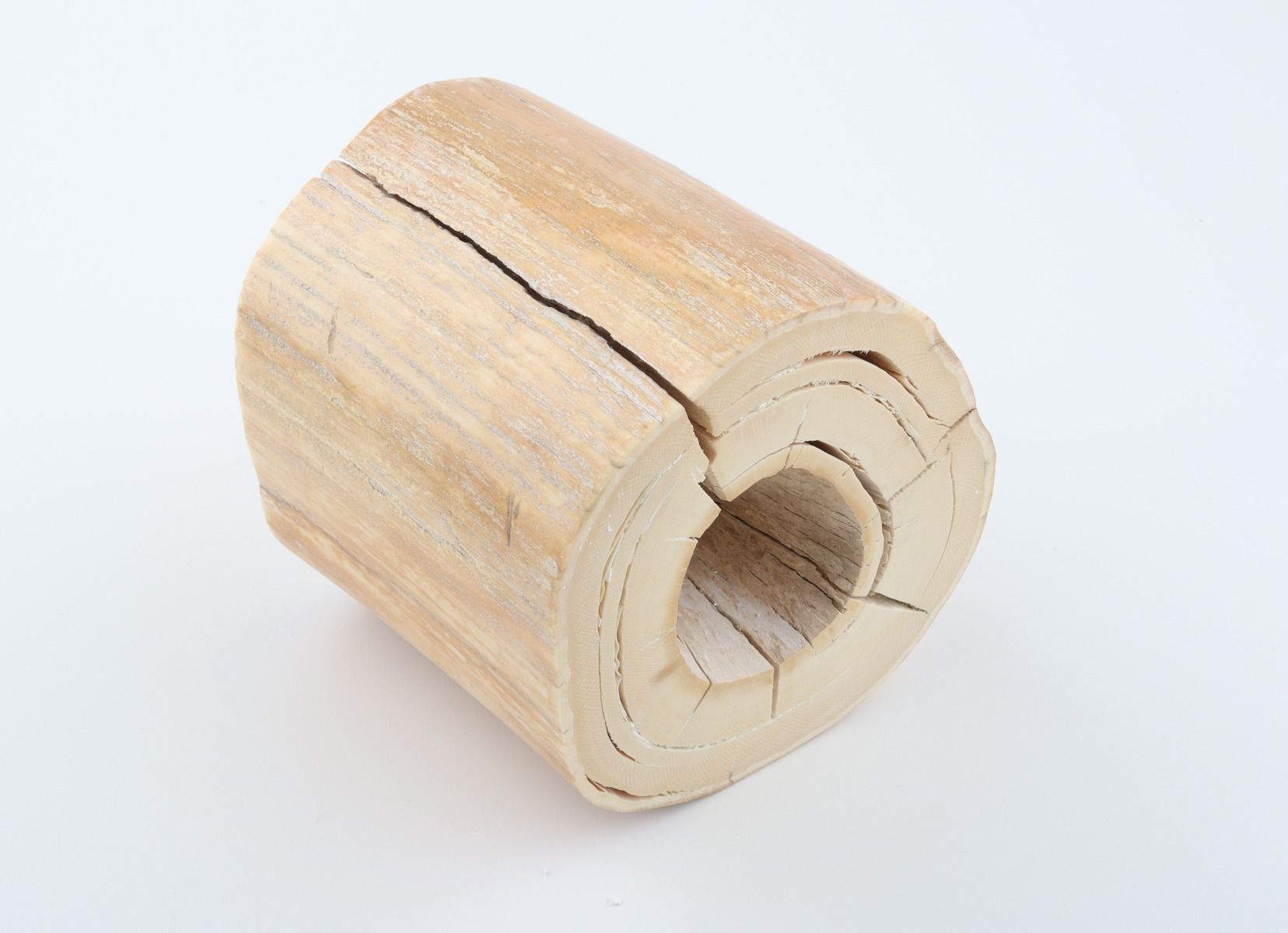 Round mammoth tusk piece