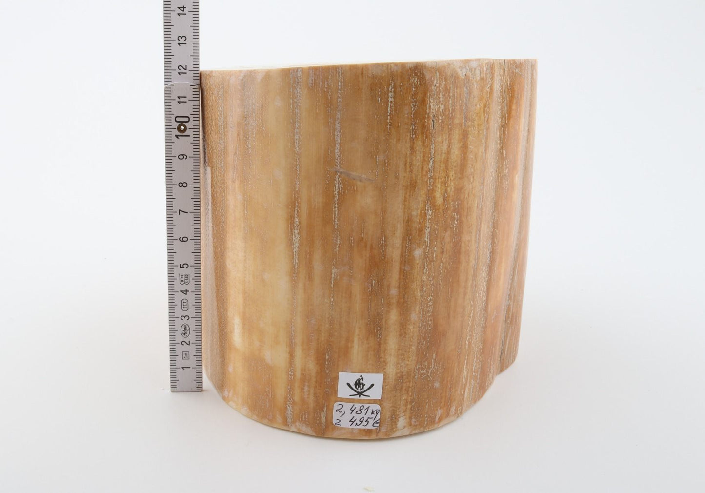 Round mammoth tusk piece