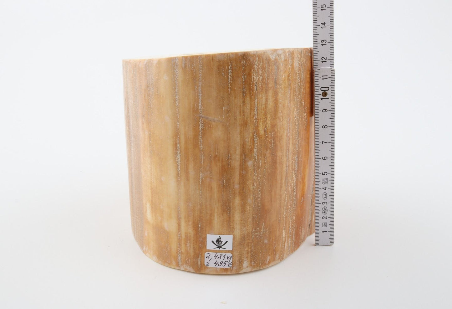 Round mammoth tusk piece