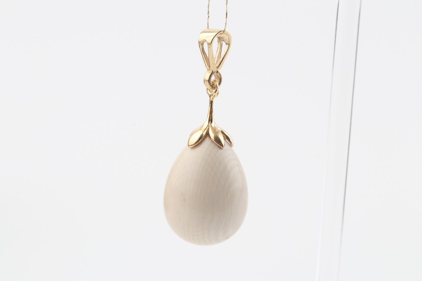 Mammoth Ivory Teardrop Pendant