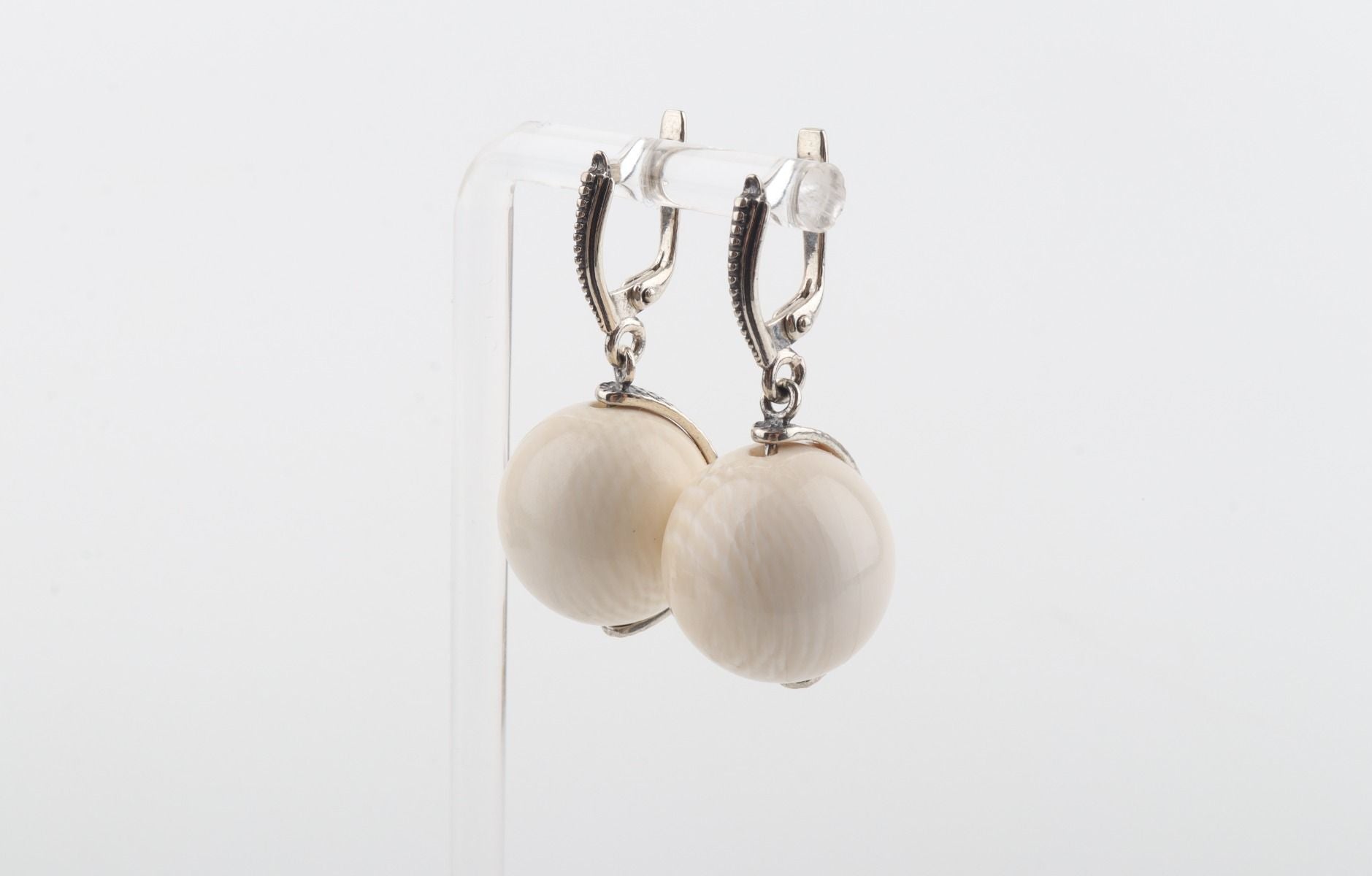 The New Pearl Mammoth Ivory Earrings