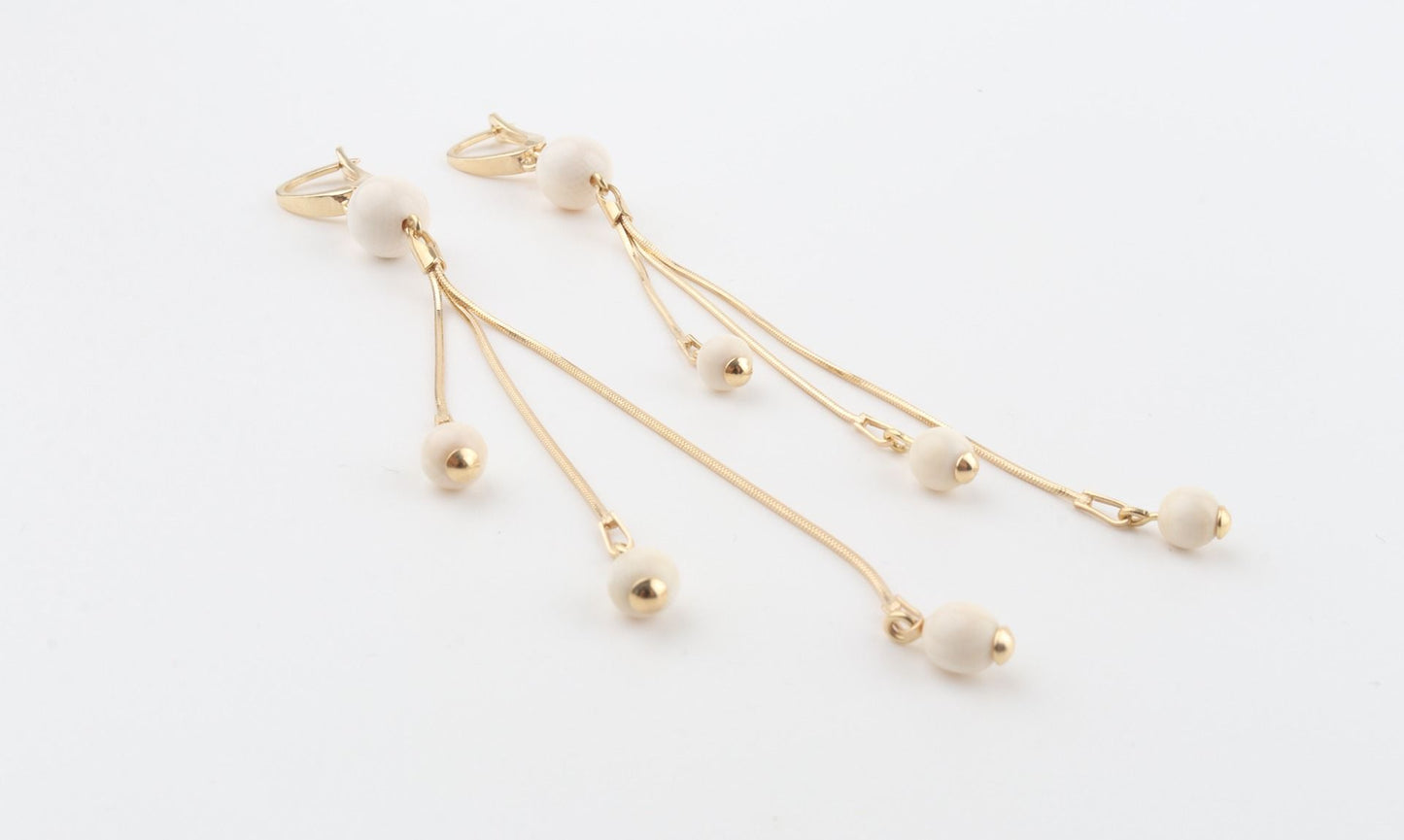 Dangle Mammoth Ivory Earrings