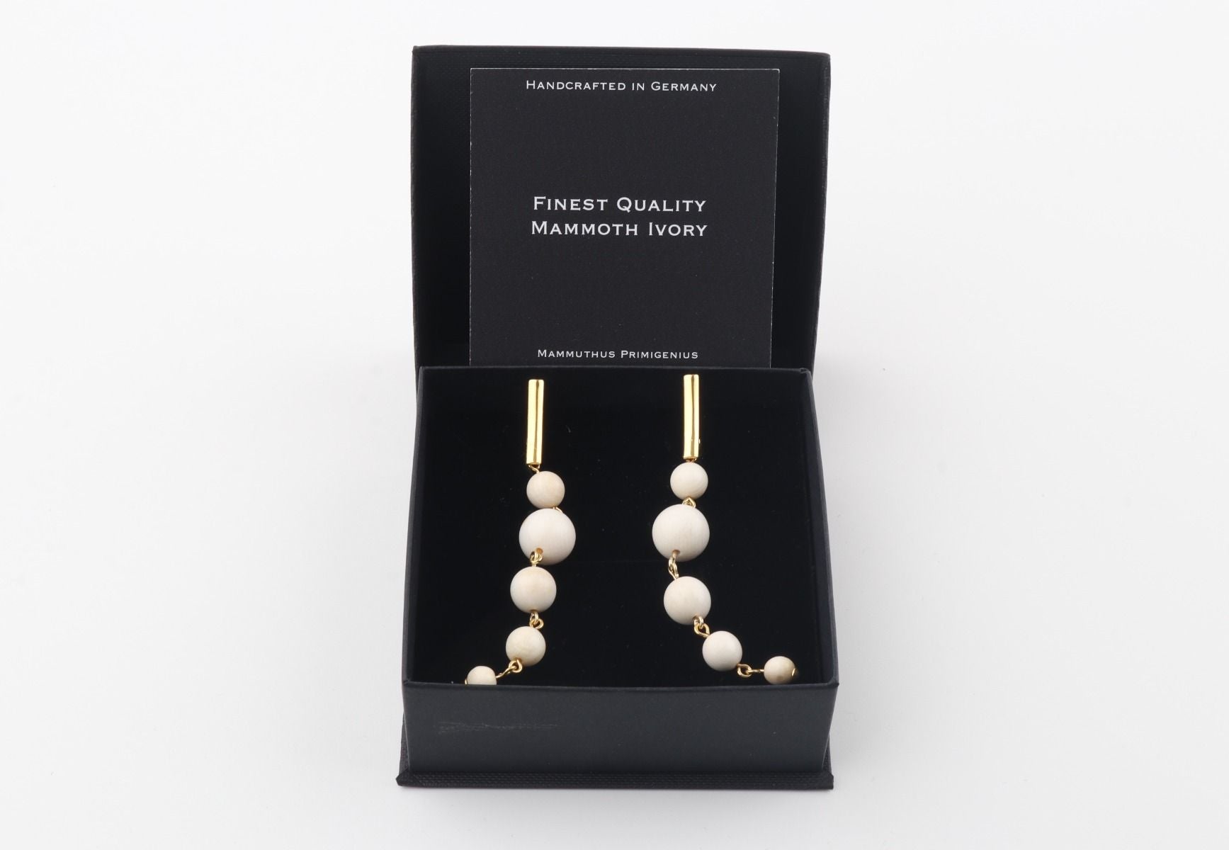 Long Graduated Mammoth Ivory Earrings