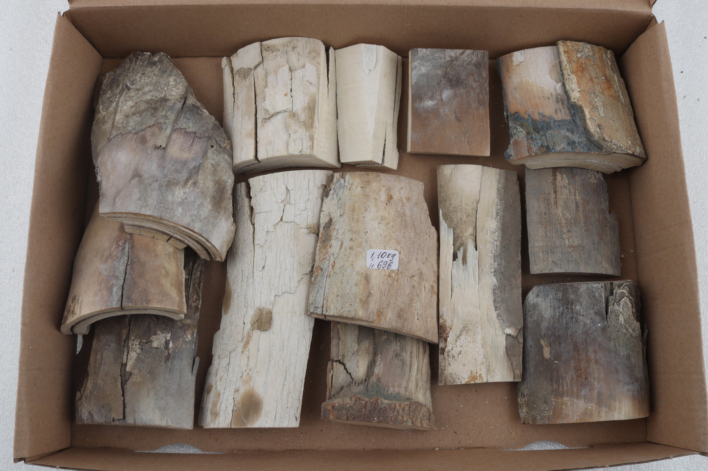 Untreated mammoth ivory pieces