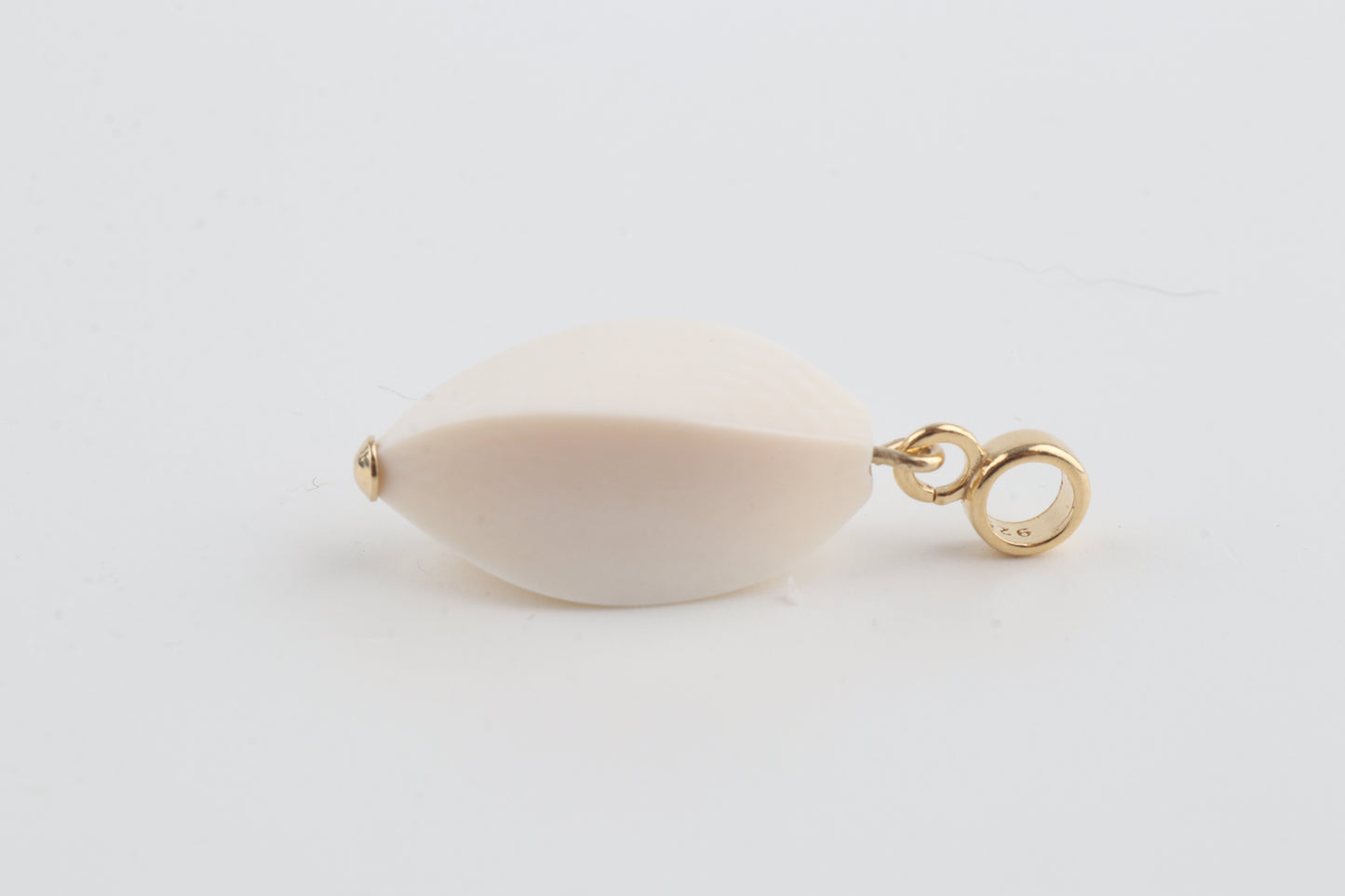 Geometric Oval Mammoth Ivory Pendant