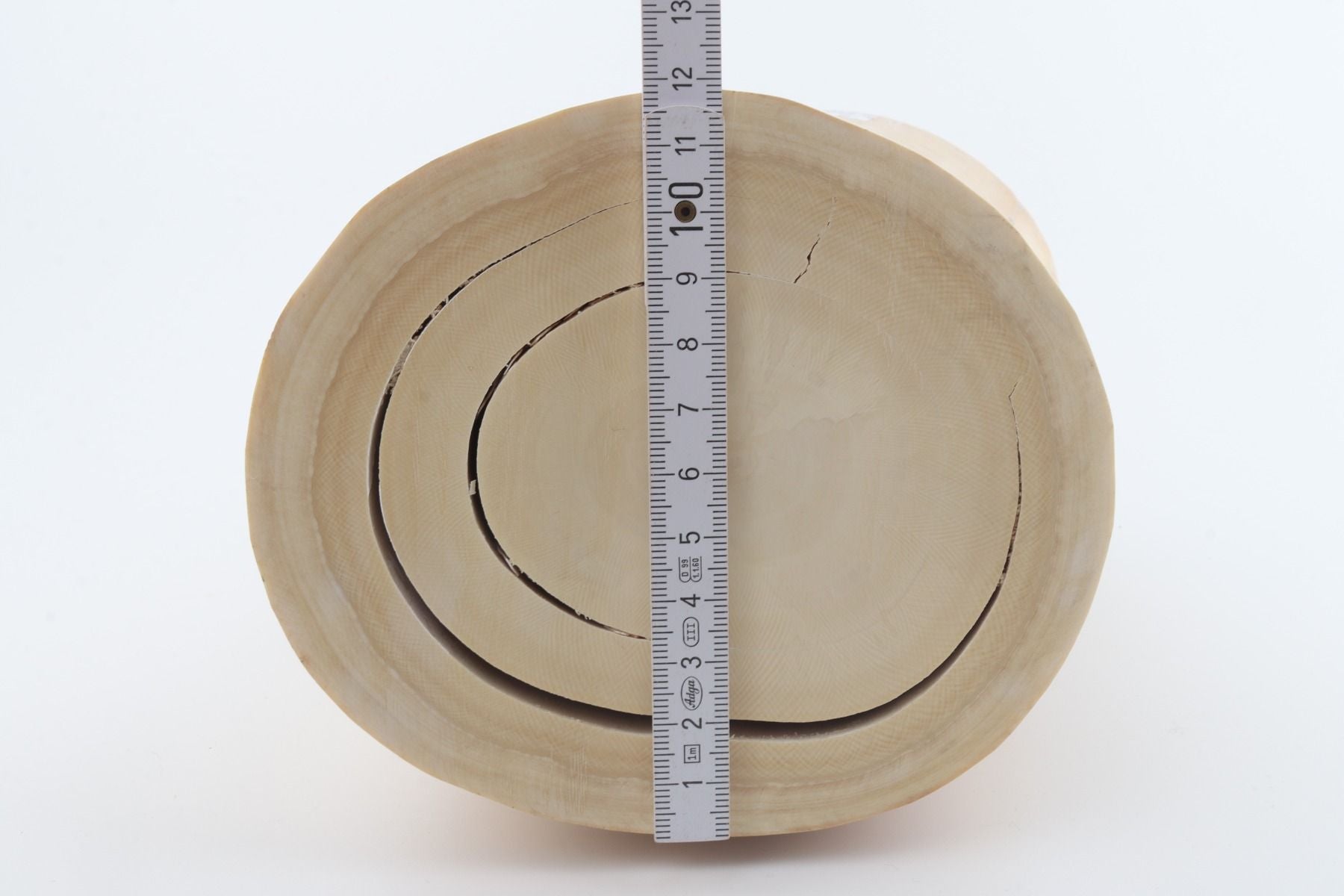 Round mammoth tusk piece