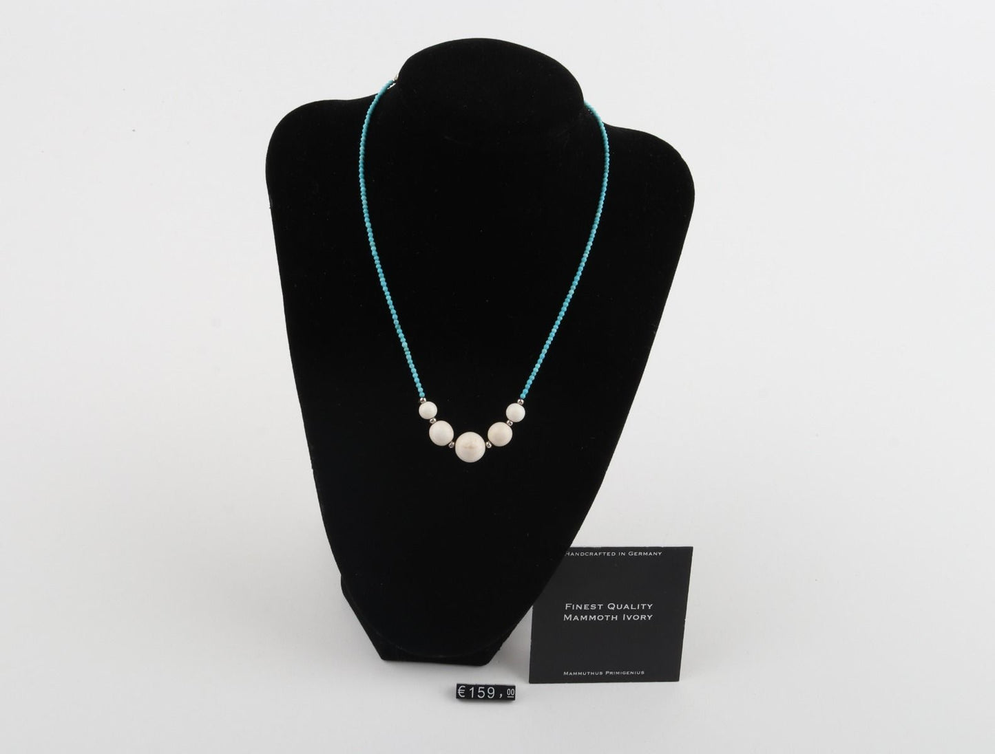 Mammoth Ivory and Turquoise Necklace