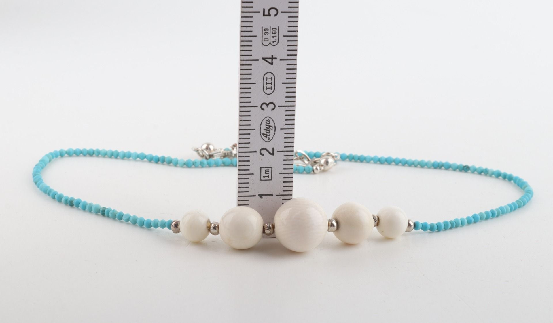 Mammoth Ivory and Turquoise Necklace